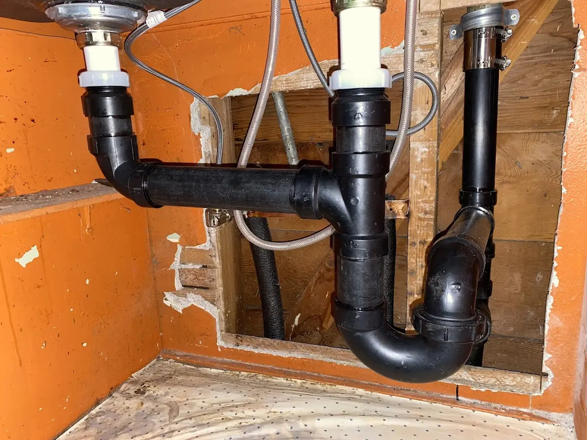 Professional Repiping Services equipment and tools on the job in Guilford